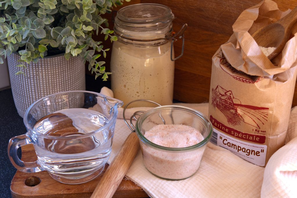 Ingrédients pains au levain 